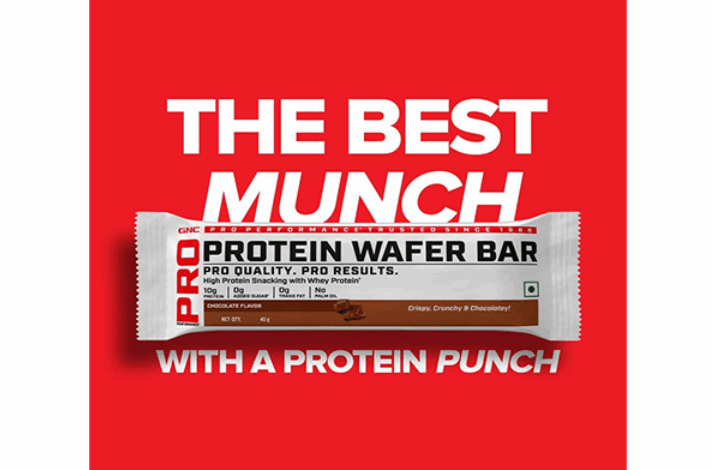 GNC India Launches Protein Wafer: The Best Munch with a Protein Punch! Xtra Crunchy. Xtra Munchy. Xtra Healthy.