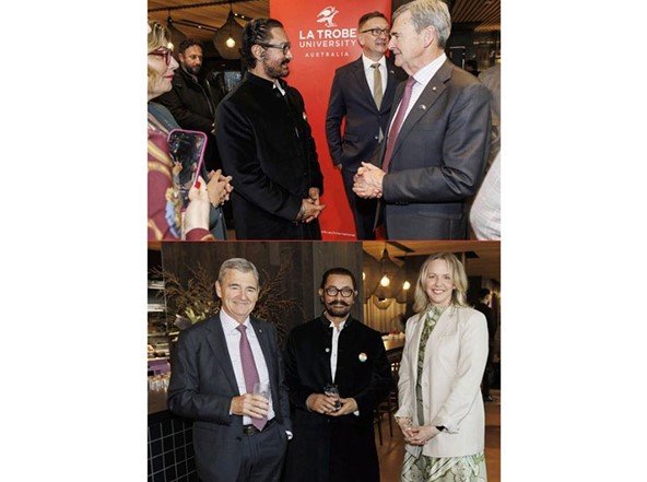 La Trobe University and IFFM honour India’s Independence Day with Aamir Khan, celebrating cultural and research partnerships